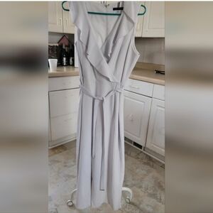 Tommy Hilfiger Cream Sleeveles Jumpsuit V-neck